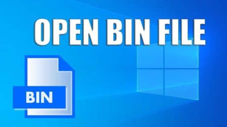 cara membuka file bin